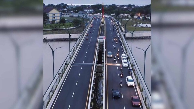 Jembatan Kretek 2 di Bantul yang telah diresmikan oleh Presiden Jokowi. Foto: istimewa