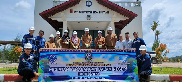 Seremoni pembukaan pemagangan di PT Meitech Eka Bintan dokumentasi : Suryadi/lattas disnaker kepri