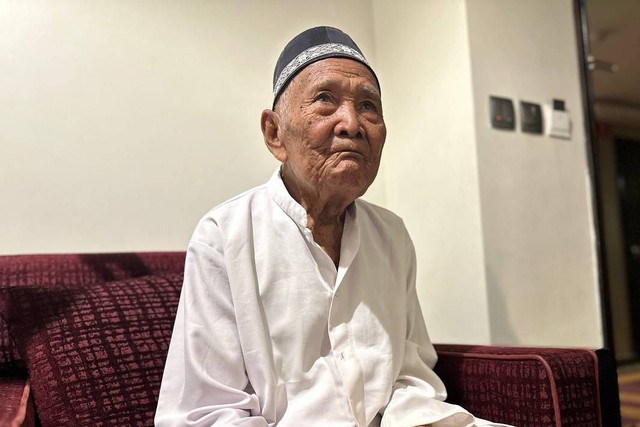 Abah Juhani, Jemaah Haji Majalengka. Foto: Ahmad Romadoni/kumparan