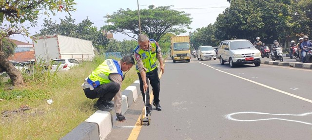 TKP Kecelakaan pelajar di Bandung  Foto: Dok. Istimewa