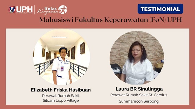 Mahasiswi program Kelas Karyawan Fakultas Keperawatan/Faculty of Nurse Universitas Pelita Harapan (FoN UPH).