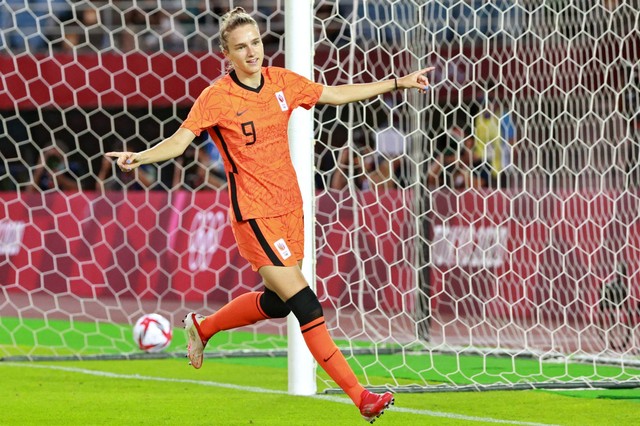 Pemain Belanda, Vivianne Miedema. Foto: Kohei CHIBAHARA/AFP