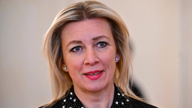 Juru bicara Kementerian Luar Negeri Rusia Maria Zakharova di Moskow pada 22 Februari 2023. Foto: Alexander Nemenov/AFP