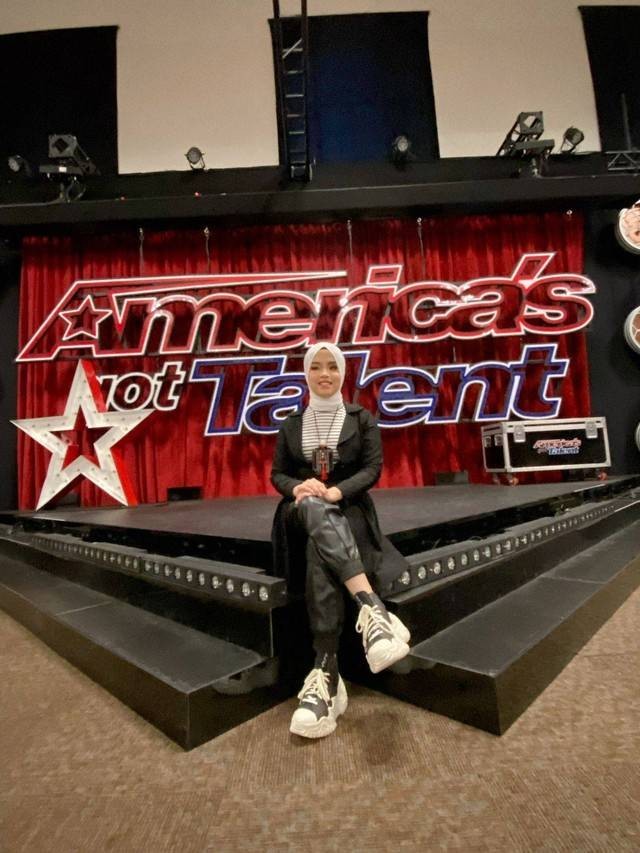 Putri Ariani di back stage America's Got Talent. Foto: Dok. Istimewa