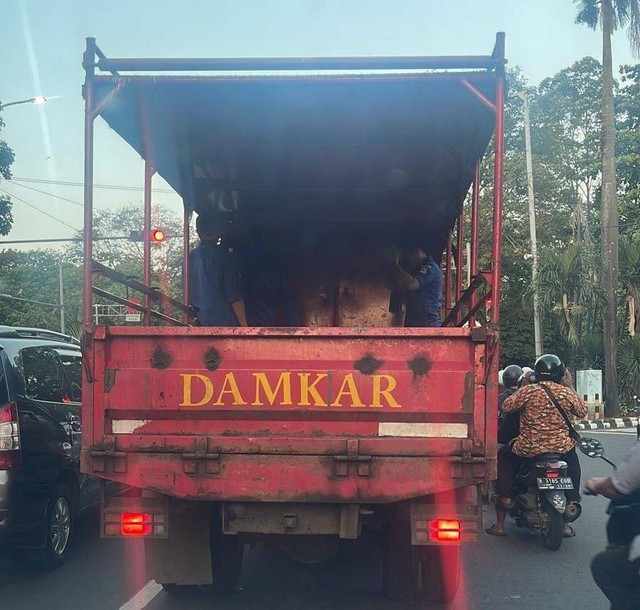 Petugas gunakan Mobil Logistik, RSUD Tangerang untuk Rujuk Fajri, Pria Obesitas Berbobot Hampir 300 Kilogram ke RSCM. Foto: Dok. Istimewa