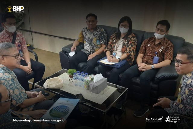 dok. Humas BHP Surabaya/Tim Kurator BHP Surabaya bersama Kepala Kantor Pertanahan Kabupaten Mojokerto, Dekasius Sulle