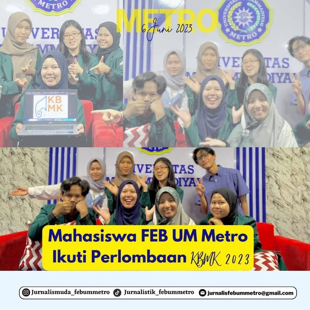 13 Mahasiswa FEB UM Metro ikut KMBK 2023, Sumber gambar: ig jurnalismuda_febummetro