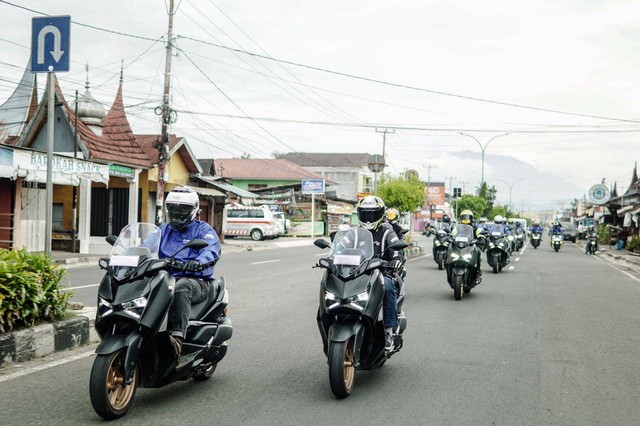 Media test ride Yamaha XMAX di Padang, Sumatera Barat (7-9/6/2023). Foto: Yamaha