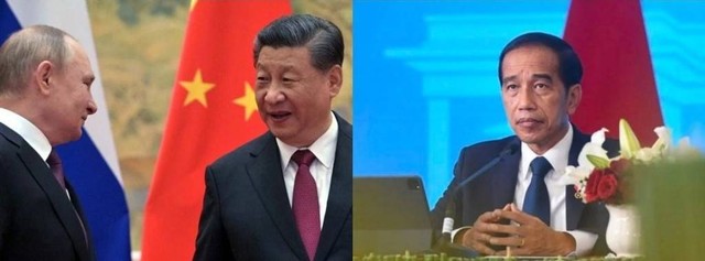 China abstain di pemungutan suara di pbb untuk menghentikan perang, indonesia dimana? /Reuters/Aleksey Druzhinin dan Instagram/jokowi