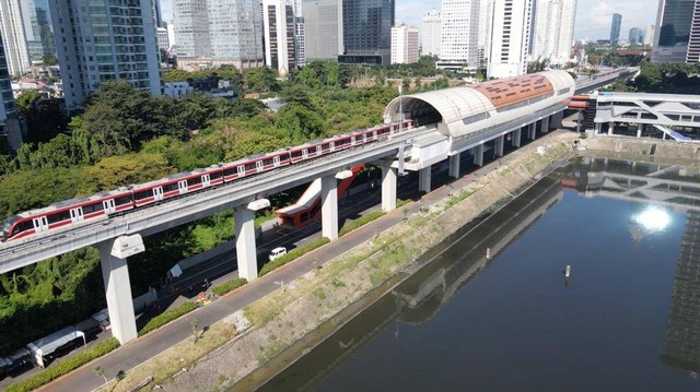 Ilustrasi LRT Jabodebek. Foto: LRT Jabodebek