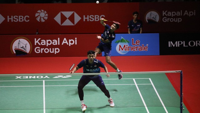 Pebulu tangkis ganda Indonesia, Muhammad Shohibul Fikri dan Bagas Maulana. Foto: Aditia Noviansyah/kumparan