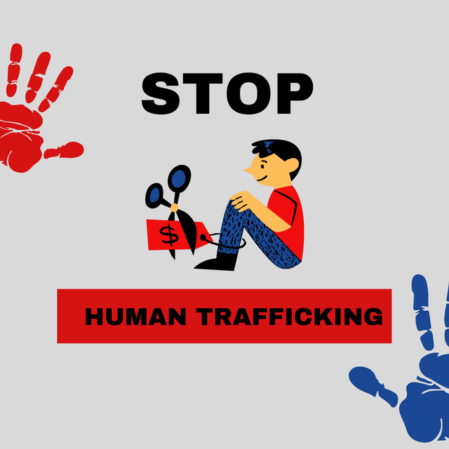 Gambar : Ilustrasi Stop Human Trafficking  (Oleh : Ayu Wulandari)