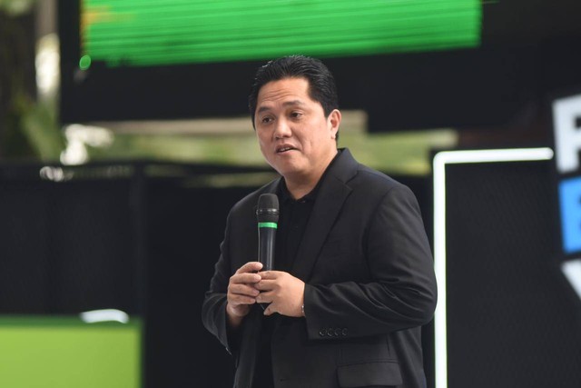 Menteri BUMN Erick Thohir di acara Pertamina Energizing Your Action. Foto: Kementerian BUMN