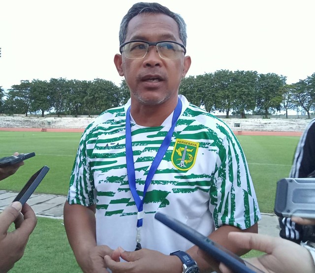 Pelatih Persebaya Aji Santoso. Foto: Masruroh/Basra