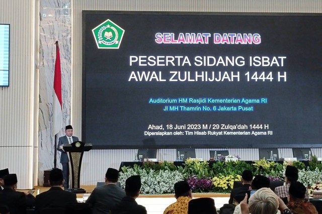 Seminar Posisi Hilal Kementerian Agama di Kantor Kemenag, Jakarta, Minggu (18/6). Foto: Zamachsyari/kumparan