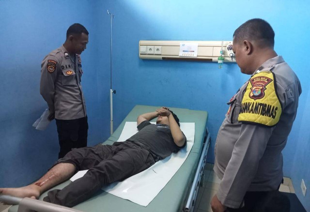 Pengendara Motor di Lampung Meninggal Dunia Usai Terlindas Truk (1)