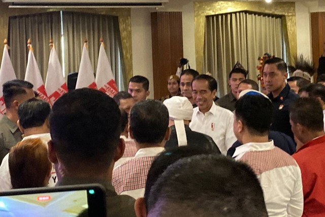 Presiden Jokowi hadiri 1 Dekade Bara JP di Hotel Salak, Bogor. Foto: Dok. Istimewa