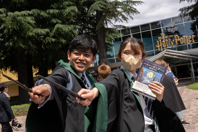 Taman Harry Potter di Tokyo Jepang. Foto: Kazuhiro Nogi/AFP