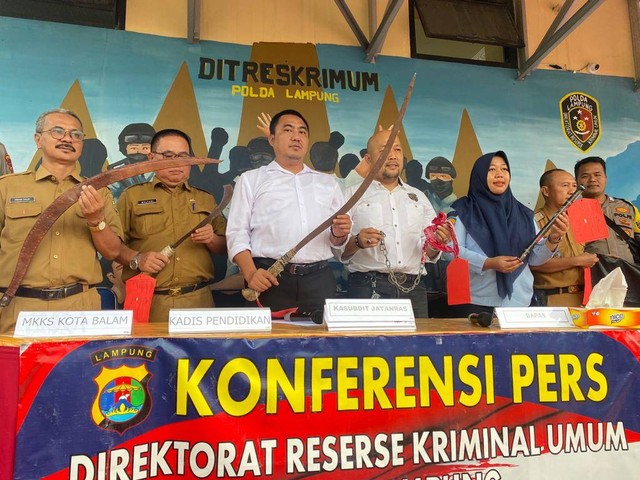 Polda Lampung Tetapkan 4 dari 13 Anggota Geng Motor Jadi Tersangka (1)