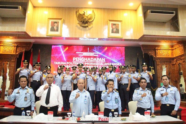 PLT Kakanwil Kemenkumham Jateng Sambut Latjapura Taruna-Taruni Poltekim 2023