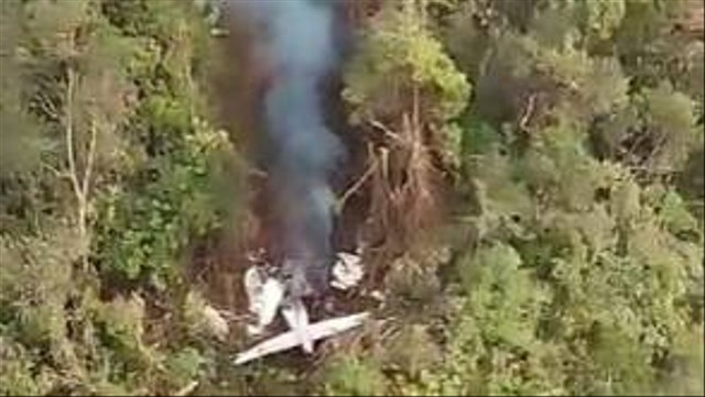 Pesawat SAM Air yang jatuh di Papua. Foto: Dok. Istimewa