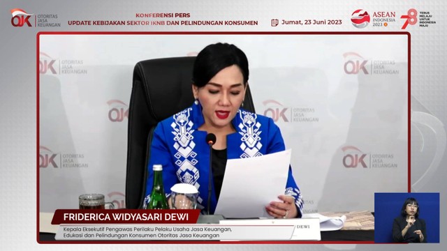 Kepala Eksekutif Pengawas Perilaku Pelaku Usaha Jasa Keuangan, Edukasi dan Pelindungan Konsumen Otoritas Jasa Keuangan (OJK) Friderica Widyasari Dewi. Foto: OJK