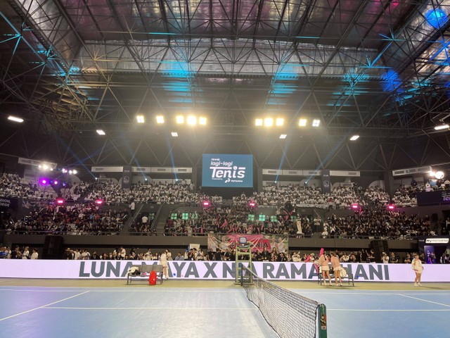 Suasana di Lagi-lagi Tennis di Tennis Indoor Senayan, Jakarta, Jumat (23/6/2023). Foto: Ananta Erlangga/kumparan