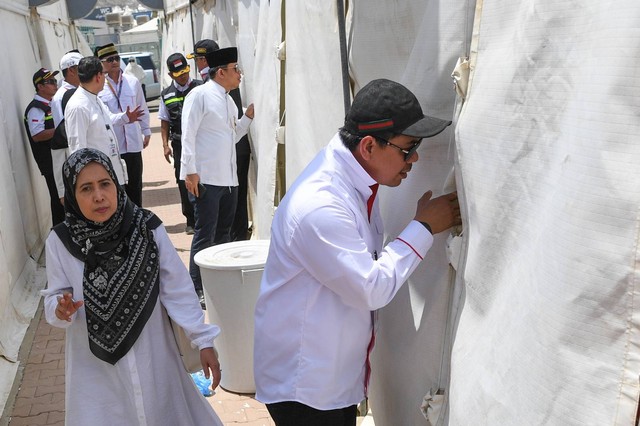 Rombongan amirul haj cek kondisi Arafah Muzdalifah Mina. Foto: Dok. MCH 2023