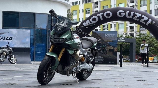 Peluncuran Moto Guzzi V100 Mandello di kawasan Asia Pasifik di Malaysia, Sabtu 24 Juni 2023. Foto: Aditya Pratama Niagara/kumparan