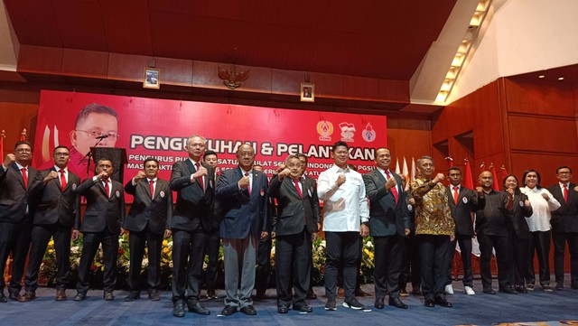 Pengukuhan dan Pelantikan PP PGSI serta pemberian bonus SEA Games kepada atlet gulat Indonesia di Hotel Bidakara, Jakarta, Senin (26/6). Foto: Jodi Hermawan/kumparan