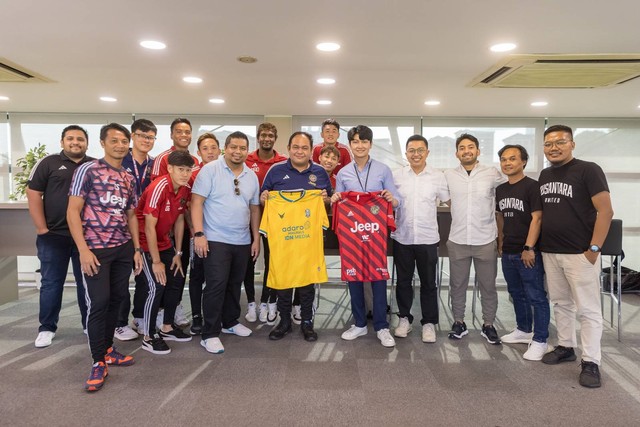 Nusantara United bekerja sama dengan tim dua Singapura, Lion City Sailors FC dan Balestier Khalsa FC.  Foto: Dok Nusantara United