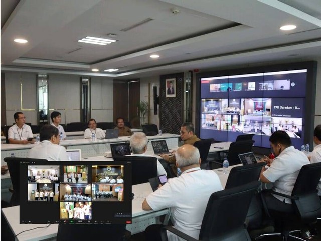 Perum Perhutani luncurkan digitalisasi modernisasi Tempat Penimbunan Kayu (TPK), Selasa (27/6/2023). Dok Perhutani