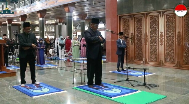 Tangkapan layar salat Idul Adha di Ponpes Al-Zaytun. Dok: Al-Zaytun Official