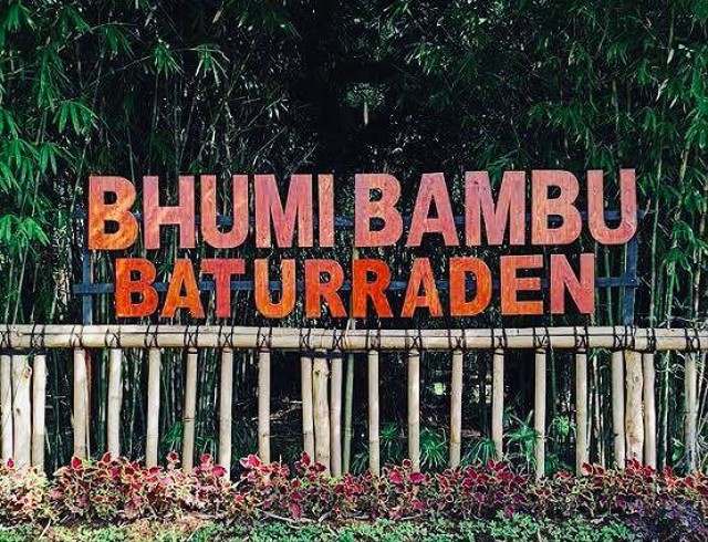 Tempat Wisata Bhumi Bambu Baturaden, Kabupaten Banyumas, Jawa Tengah. Sumber : Dokumentasi Penulis