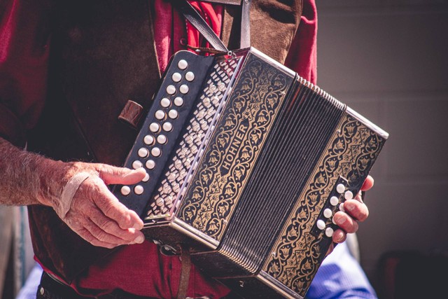 Ilustrasi Permainan Musik Accordion di Prancis Berfungsi Sebagai | Sumber: Unsplash/David Vilches