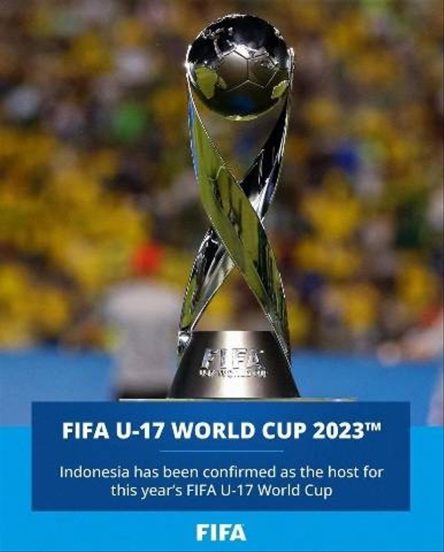 Penunjukan Indonesia sebagai tuan rumah FIFA World Cup U-17 oleh FIFA melalui salah satu akun media sosialnya. Sumber : Instragram resmi FIFA (23/6/2023)