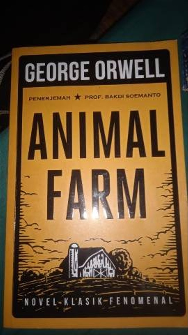 Ilustrasi novel Animal Farm (Foto: Dokumen pribadi)