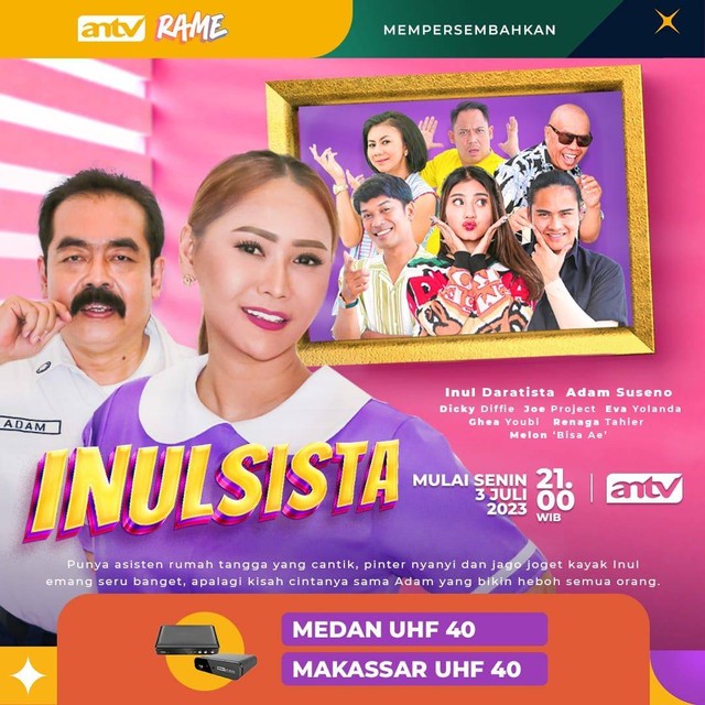 Inul Daratista dan Adam Suseno main di Inul Sista. 
 Foto: Dok. Istimewa