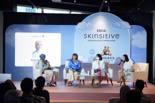 ERHA Skinsitive gelar diskusi Nyaman: Pahami Psoriasis, Ajak Para Pejuang Psoriasis Berbagi Pengetahuan Guna Tingkatkan Kualitas Hidup. Foto: ERHA Skinsitive