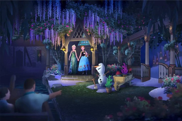 Disney merilis foto Frozen Land pertamanya, negeri yang terinspirasi oleh film favorit penggemar, diharapkan dibuka November ini di Hong Kong Disneyland. Foto: Dok. Disney