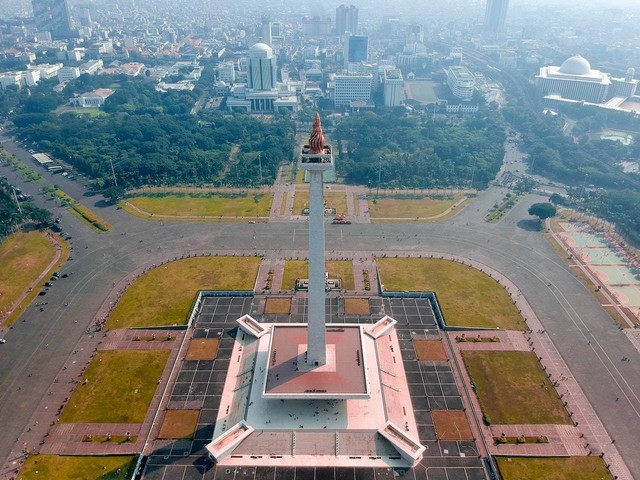 Ilustrasi ikon negara Indonesia (Pexels)