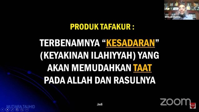 Budi Djatmiko Ajak Umat Islam Tafakur, Memikirkan dan Menghayati Ayat-Ayat Allah