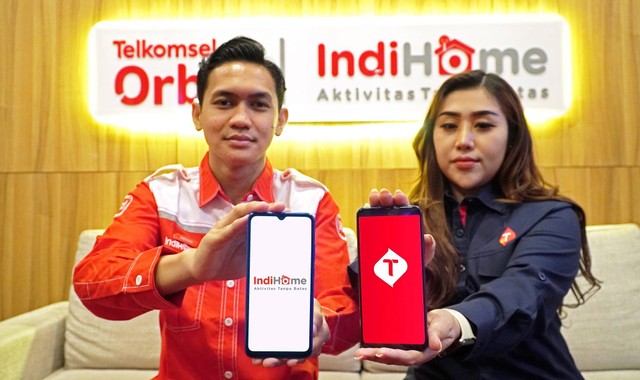 Ilustrasi IndiHome dan Telkomsel. Foto: Dok. Telkom Indonesia