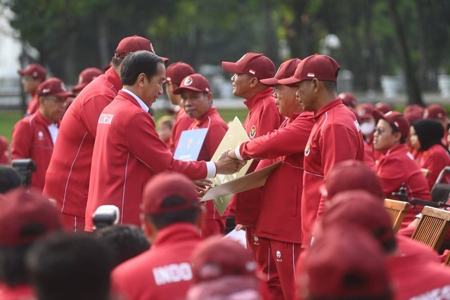 Presiden Jokowi salurkan bonus untuk atlet ASEAN Para Games. Dok: Bank Mandiri