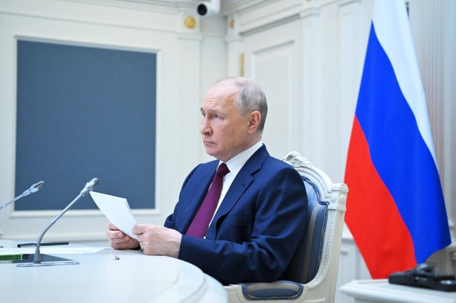 Presiden Rusia Vladimir Putin. Foto: Alexander Kazakov / SPUTNIK / AFP