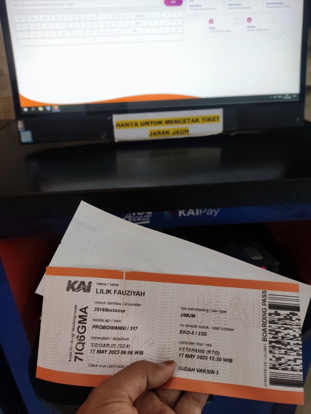 Boarding pass KAI. Foto: Shutterstock