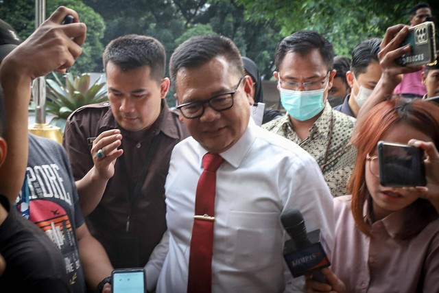 Brigjen Endar Priantoro tiba di Gedung Merah Putih Komisi Pemberantasan Korupsi (KPK), Jakarta, Rabu (5/7/2023). Foto: Jamal Ramadhan/kumparan