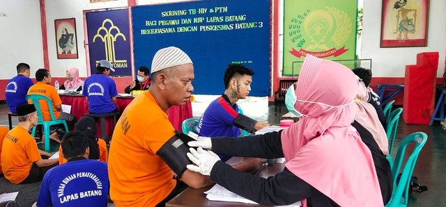 Lapas Batang Adakan Skrining TB, HIV, dan Penyakit Tidak Menular bagi WBP