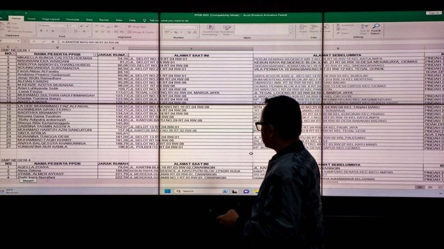 Wali Kota Bogor Bima Arya membaca laporan warga dari layar monitor terkait aduan dugaan kecurangan dalam proses penerimaan peserta didik baru (PPDB). Foto: Dok. Istimewa