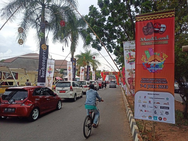 Krakatau Festival (K-Fest) 2023 siap digelar di PKOR Wayhalim, Bandar Lampung. | Foto : Galih Prihantoro/ Lampung Geh